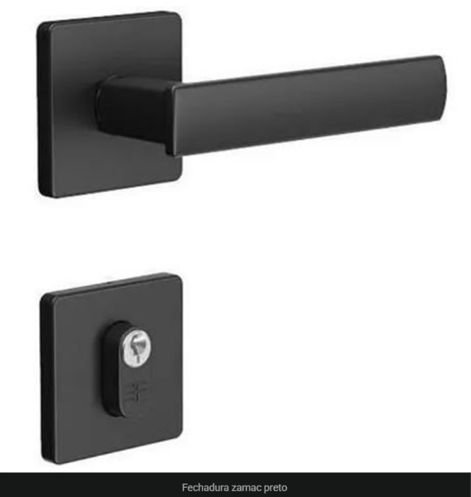 Fechadura zamac preto